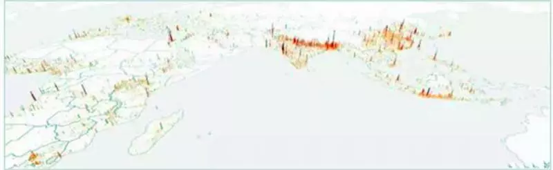 地圖看世界:一組世界人口3D地圖及地形3D圖
