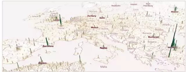 地圖看世界:一組世界人口3D地圖及地形3D圖
