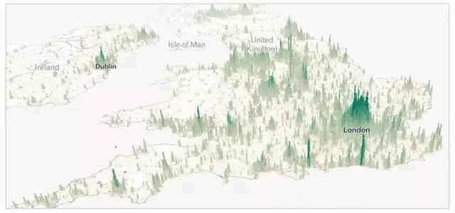 地圖看世界:一組世界人口3D地圖及地形3D圖