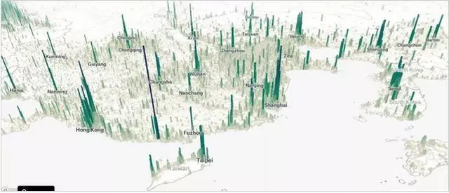 地圖看世界:一組世界人口3D地圖及地形3D圖