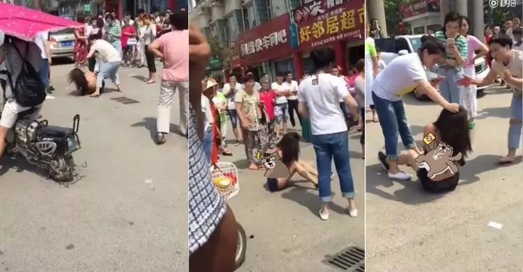搶人老公下場太慘!「貌美小三1打5」圍起路人牆:不忍直視(影) 復