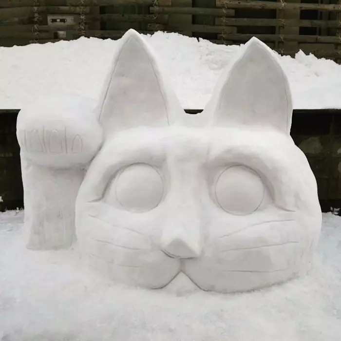 東京居民被大雪困住「太無聊開始堆雪人」 路上滿滿神作 逼真到全球贊翻!