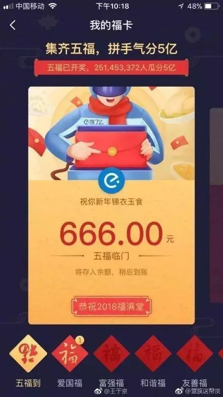 3.3億人集齊五福,微信紅包被擠爆,應用商城也崩了…昨晚,你搶了多少紅包?