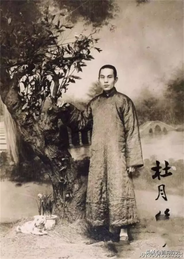 1950年杜月笙與孟小冬結婚照,一個仍貌美如花,一個疾病纏身