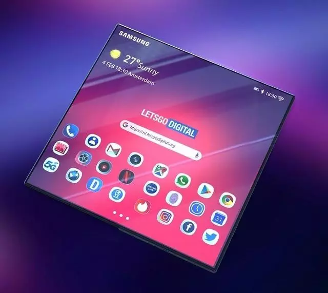 三星Galaxy F摺疊屏手機曝光 看完不再想iPhone