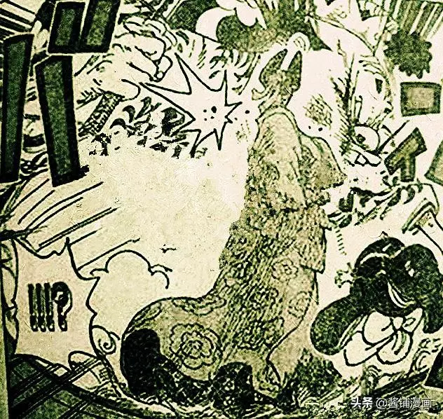 海賊王932話圖片:狂死郎展示劍術,黑炭大蛇的怪物形態沒氣勢