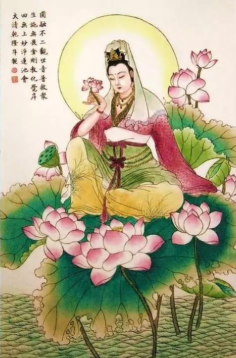 100幅觀音菩薩畫像,哪怕只看一眼,也能得到無量功德福報