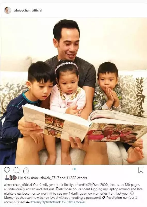 TVB視帝一家五口身穿傳統服飾拜年,孩子們笑容酷似港姐媽咪,超可愛~
