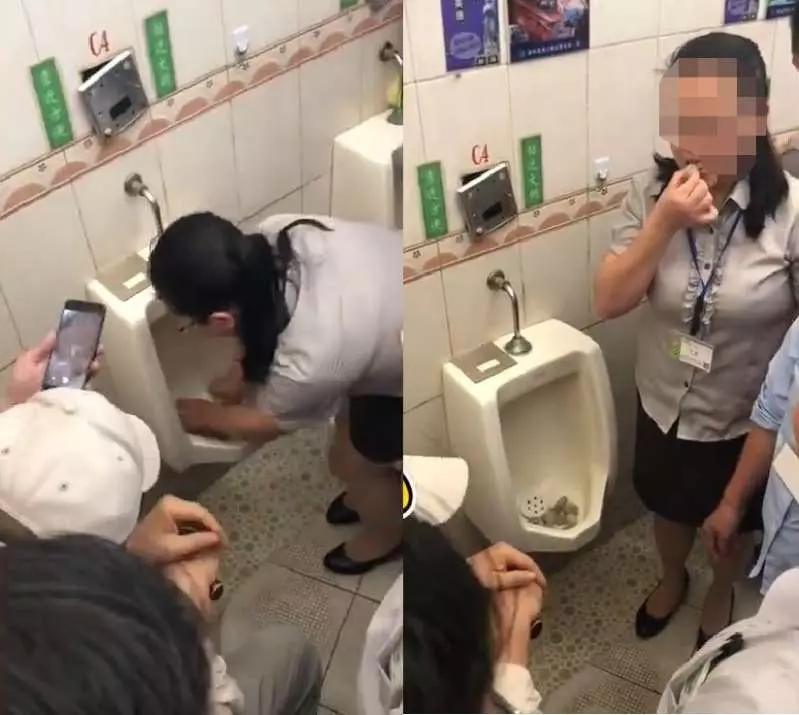 噁!女副總「麻糬倒便斗翻攪」再吃掉 證明廁所超乾淨就 ,網友們驚訝到紛:像是在吃尿垢