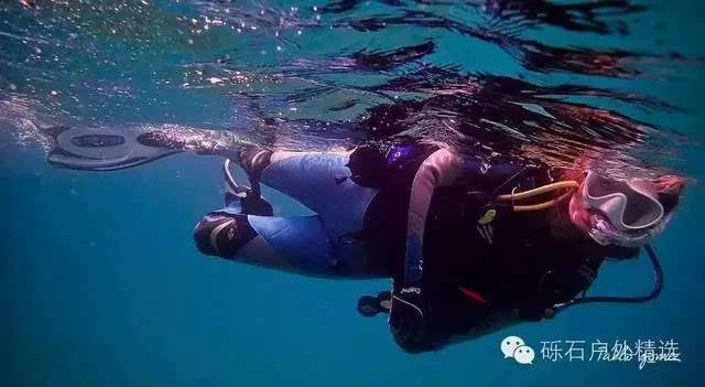 男子潛入海底尋寶頭上卻出現紅色異物,朋友們看清後拔腿就跑!