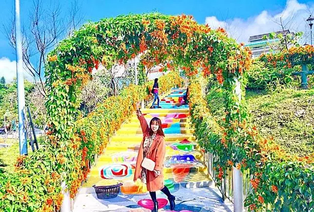 新北景點|鶯歌永吉公園|美美的炮仗花盛開啦~不用跑去苗栗,在新北鶯歌就看得到!
