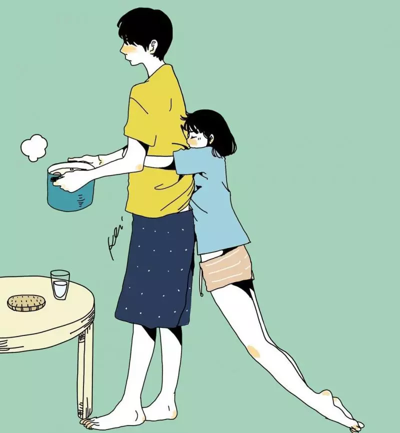 這款男友根本行走的暖爐~ 「超甜情侶日常」體貼都在細節裡
