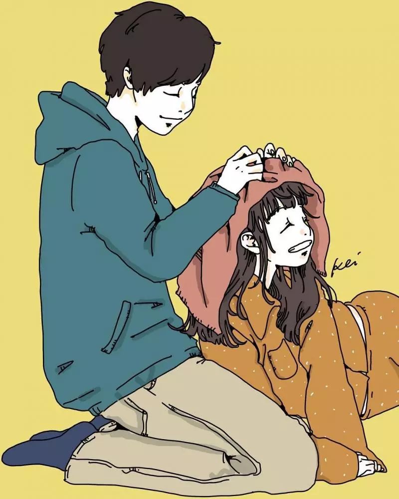 這款男友根本行走的暖爐~ 「超甜情侶日常」體貼都在細節裡