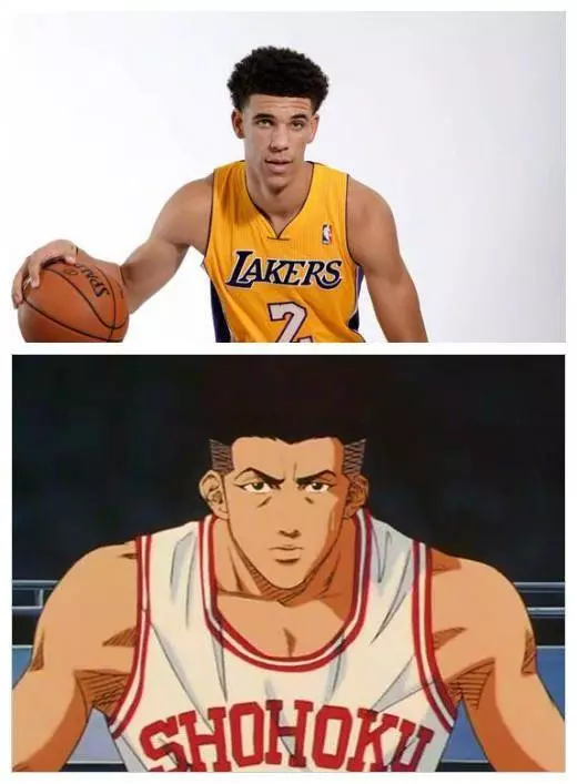 井上神預言,灌籃高手與NBA現役球員撞臉照