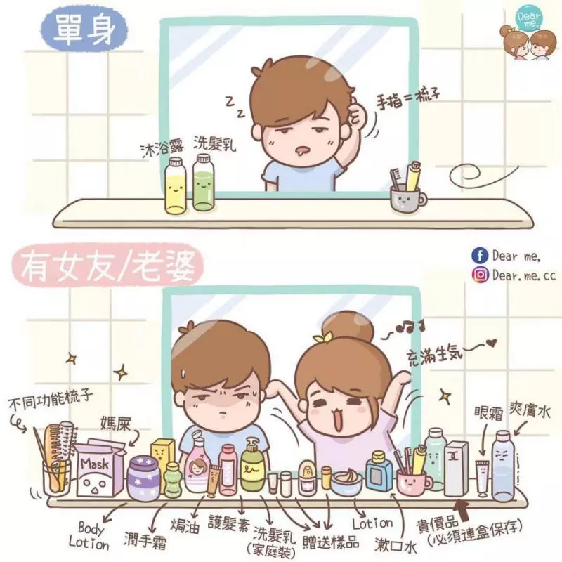 你不用很好,我喜歡就好! 11張老夫老妻才懂的「甜蜜日常插畫」