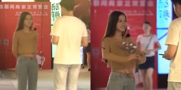 美女隨機搭訕路人,問有沒有女朋友?路人開心的回答「當然沒有」!下一秒的景象卻把他嚇得拔腿狂奔!百萬網友笑說:太扯了XDD