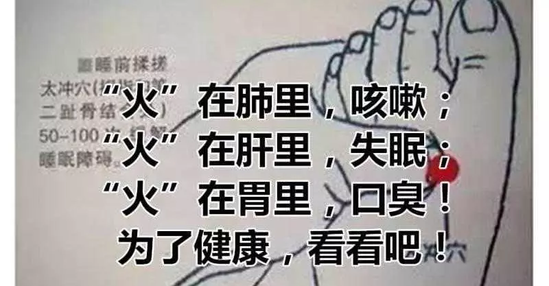 「火」在肺裏,咳嗽;「火」在肝裏,失眠;「火」在胃裡,口臭!