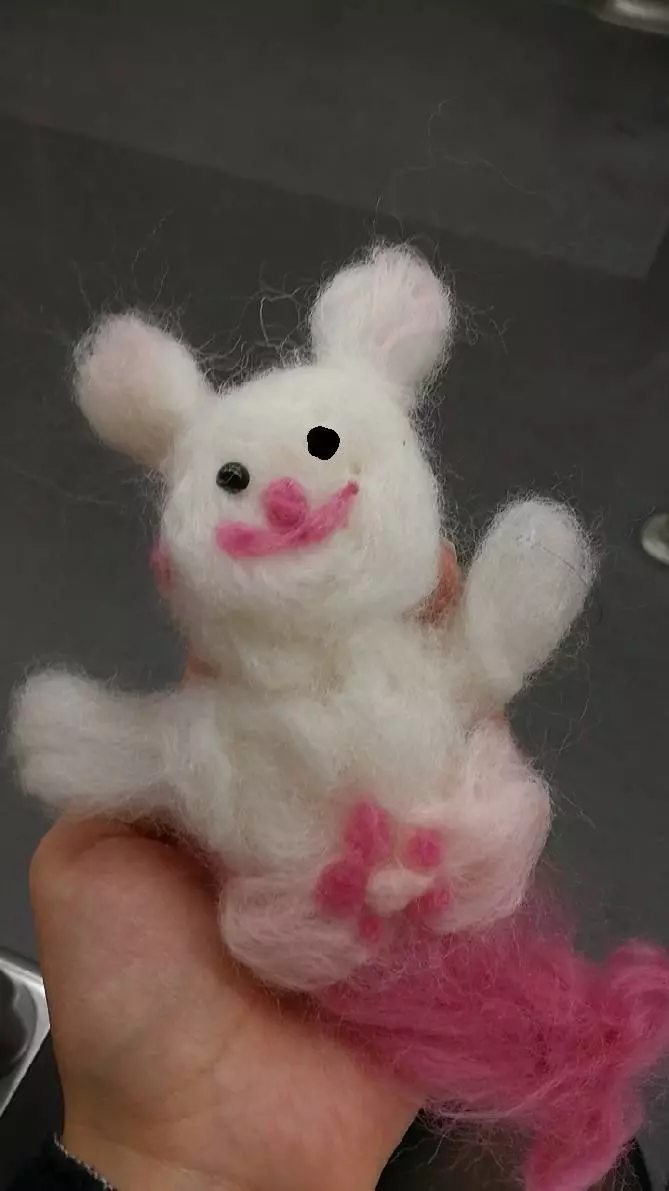 情侶互尬羊毛氈DIY!男友巧手神還原 女友誇海口「簡單啦~」網看完笑炸︰被鬼打到?