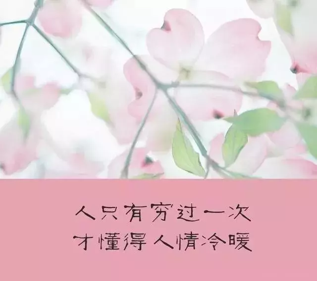 當你落魄無助,被人看不起的時候,切記四句話!