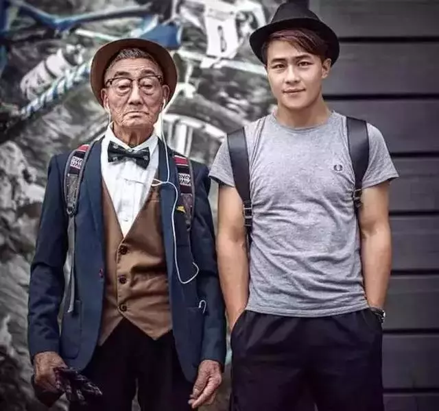 孫子把85歲的爺爺接到廈門,拍了一組照片,結果帥遍頭條