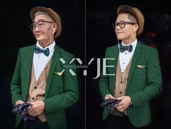 孫子把85歲的爺爺接到廈門,拍了一組照片,結果帥遍頭條