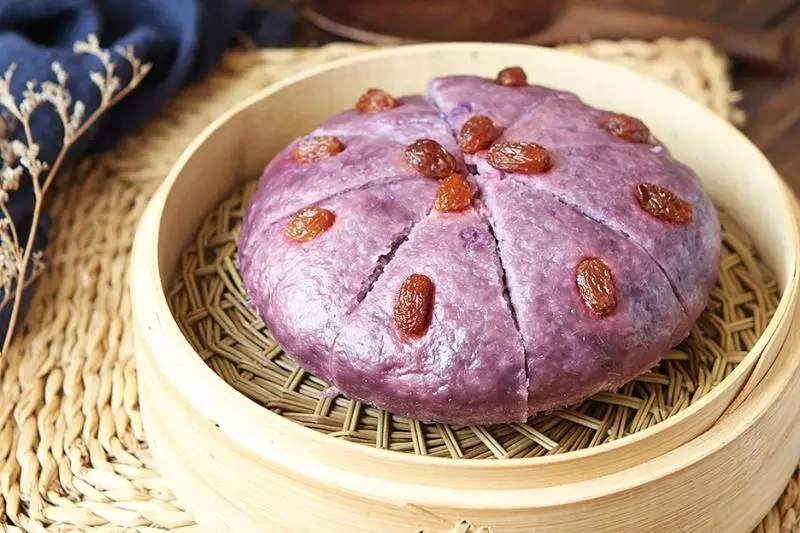 【紫薯發糕食譜】❤ 在家自製發糕拜拜, 好吃又安心, 祖先suka神明保佑!