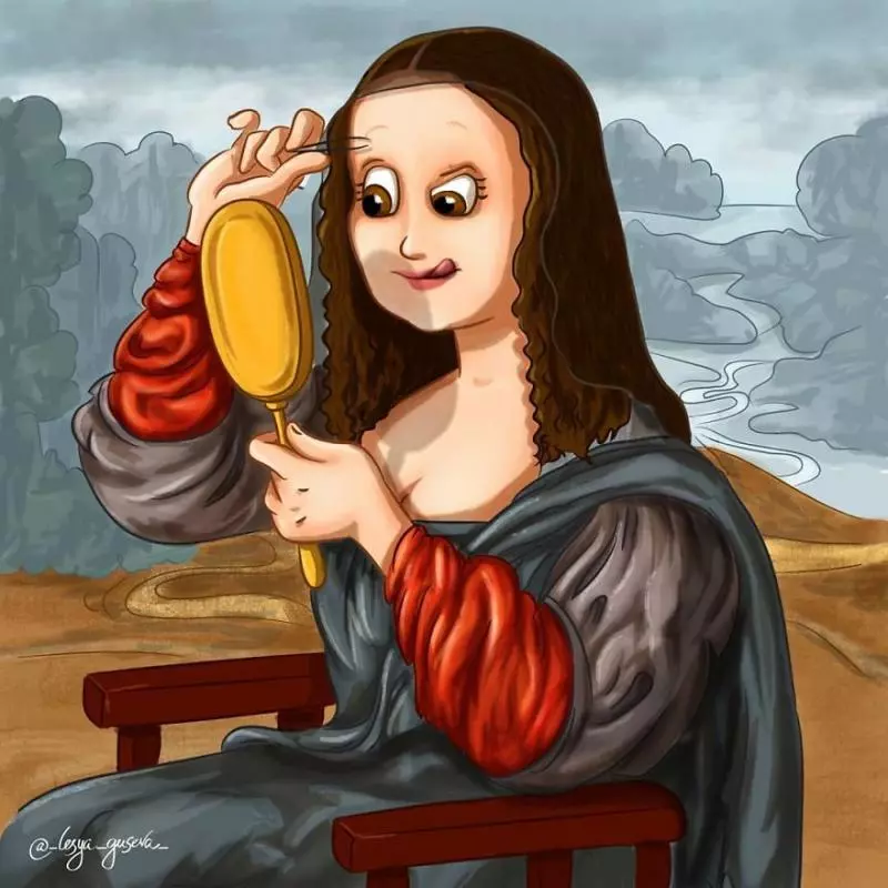 插畫家腦洞創作《世界名畫的花絮》,一起來看看成就名作背後的秘辛!