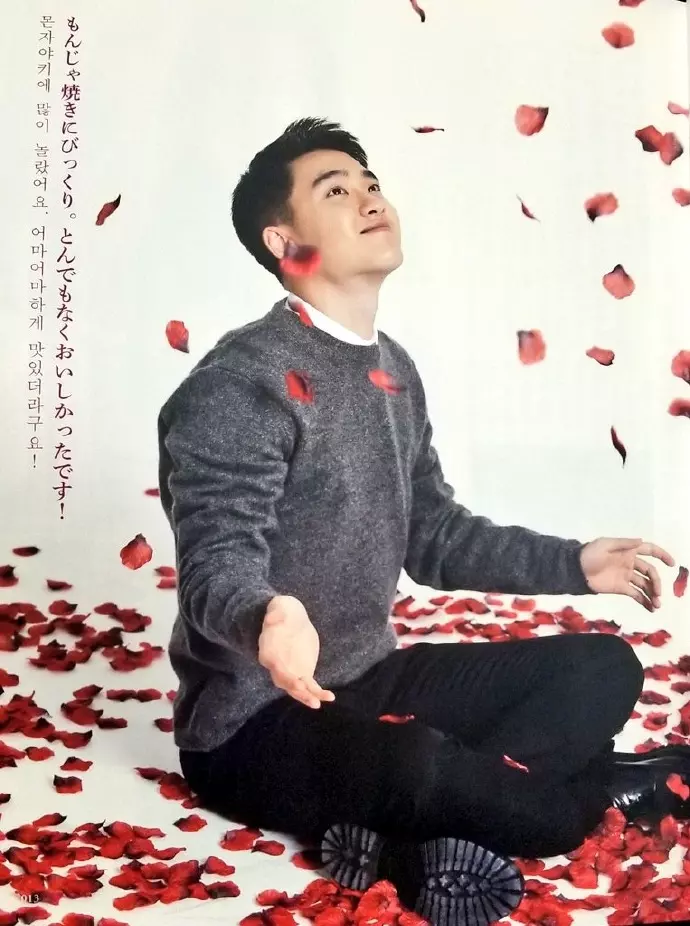 [EXO][新聞]190222 鋼鐵直男也能和花瓣完美相融，DO登《韓流ぴあ》3月刊