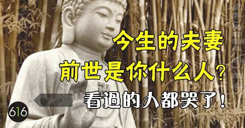 今生的夫妻,前世是你什麼人?看過的都哭了!