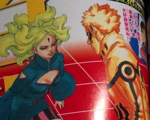 博人傳漫畫32回:殼組織迪魯達雙眼X光線能滅掉九尾模式鳴人!