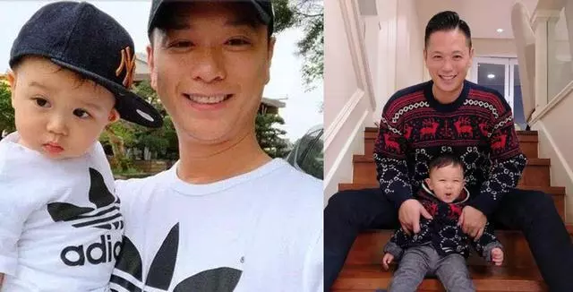 胡杏兒帶娃監控老爸,小奕霆頂「啤酒肚」老闆范兒十足!