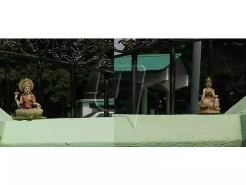 同一間祈禱室「送」走拿督公神像,卻「迎」來興都神像,讓人深感匪夷所思!