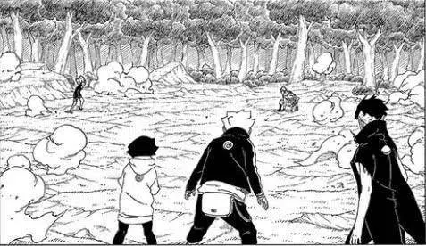 《博人傳》第32話情報,鳴人實力遠勝迪魯達,卻被豬隊友坑慘!