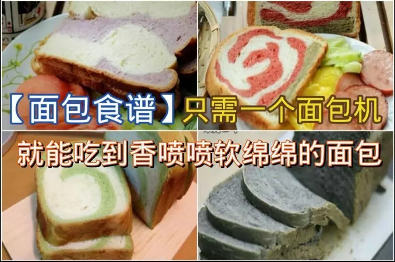 十個麵包食譜,只需要一個麵包機超簡單的~