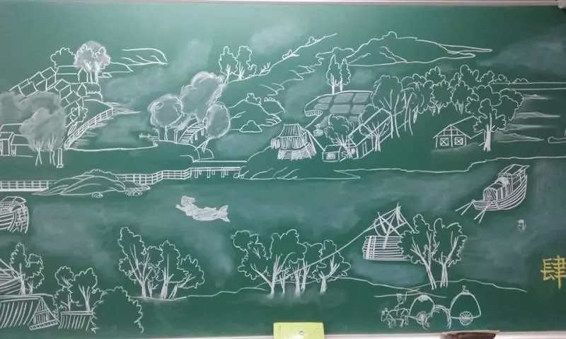 老師只是隨口說說「畫個《清明上河圖》」,隔天這個史詩級的歷史巨作就出現在黑板上了