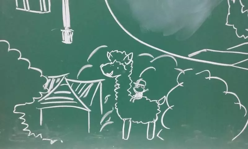 老師只是隨口說說「畫個《清明上河圖》」,隔天這個史詩級的歷史巨作就出現在黑板上了