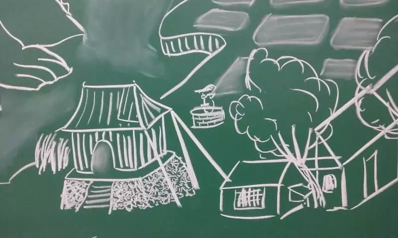 老師只是隨口說說「畫個《清明上河圖》」,隔天這個史詩級的歷史巨作就出現在黑板上了
