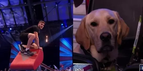 有你就不怕!視障男挑戰「極限體能王」導盲犬在旁為他加油!最後結局讓人想哭QAQ