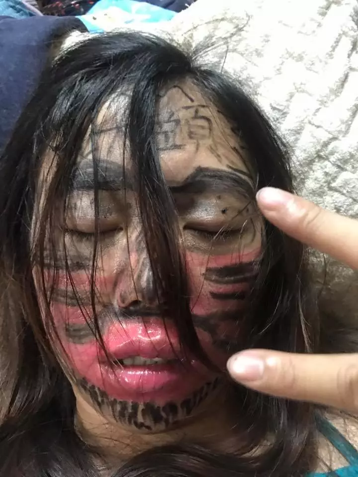 老婆喝爛醉讓他氣到「惡搞畫臉」PO網,沒想到網友挖出「她的真面目」驚覺出乎意料的美!