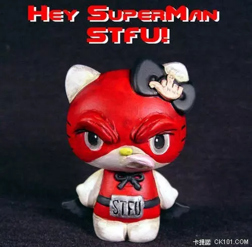 HELLO KITTY來還願了!嚐嚐老衲的棒子吧!