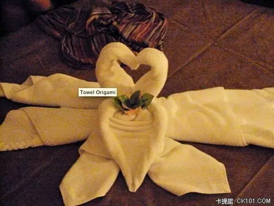 好有創意的造型折浴巾