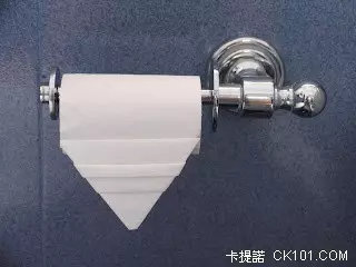 有必要把廁紙弄得這麼藝術嗎？這樣怎麼忍心拿它去擦？！ 
