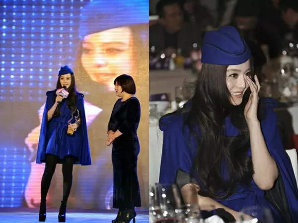 給穿藍裙的女星打分 范冰冰娜扎最美呂佳容李小璐一般