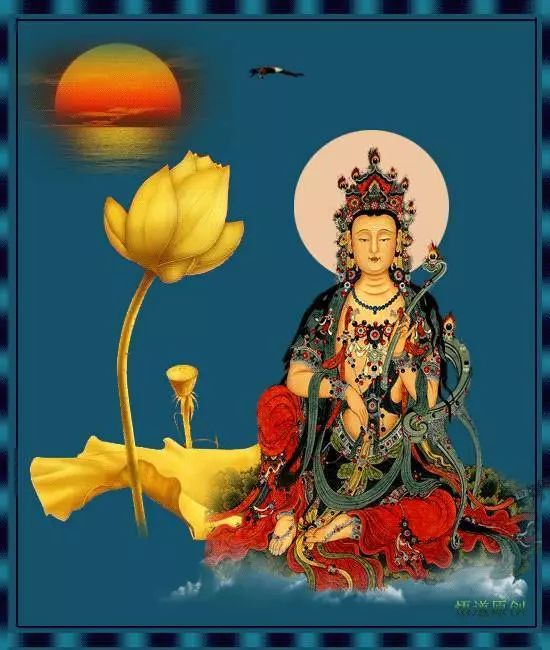 恭喜您,您真幸運,一大清早您就見佛了!請接福