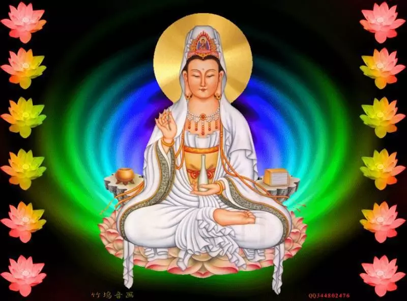 恭喜您,您真幸運,一大清早您就見佛了!請接福