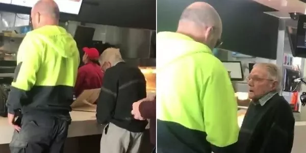 老阿伯點麥當勞「口袋裡只剩20元」付不出來!後面建築工人霸氣幫他買單,沒想到「後續結局更感人」!全國網友都讚爆!