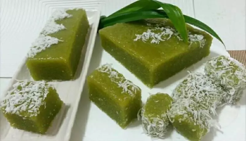 【班蘭木薯糕】Steamed pandan Tapioca Kuih