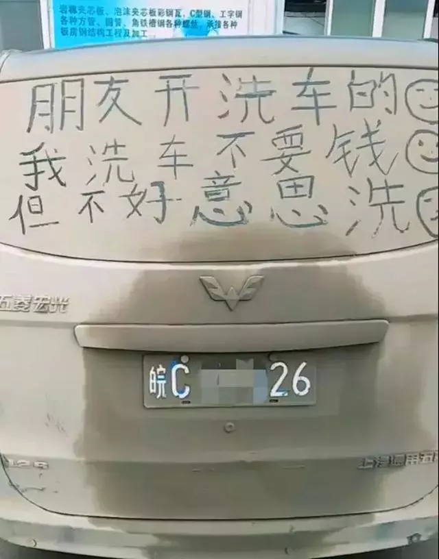 牛!這就是你一年不洗車的理由