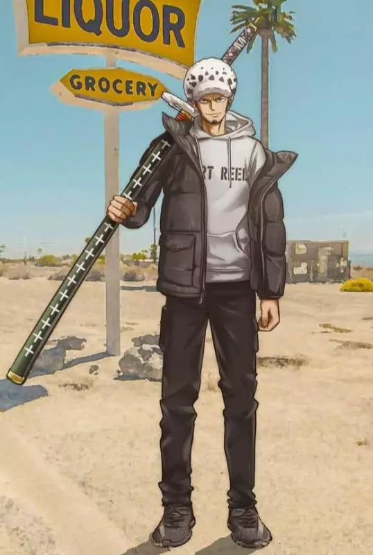 當《海賊王》中的九位角色穿上現代服裝,鷹眼最霸氣,羅最帥氣!