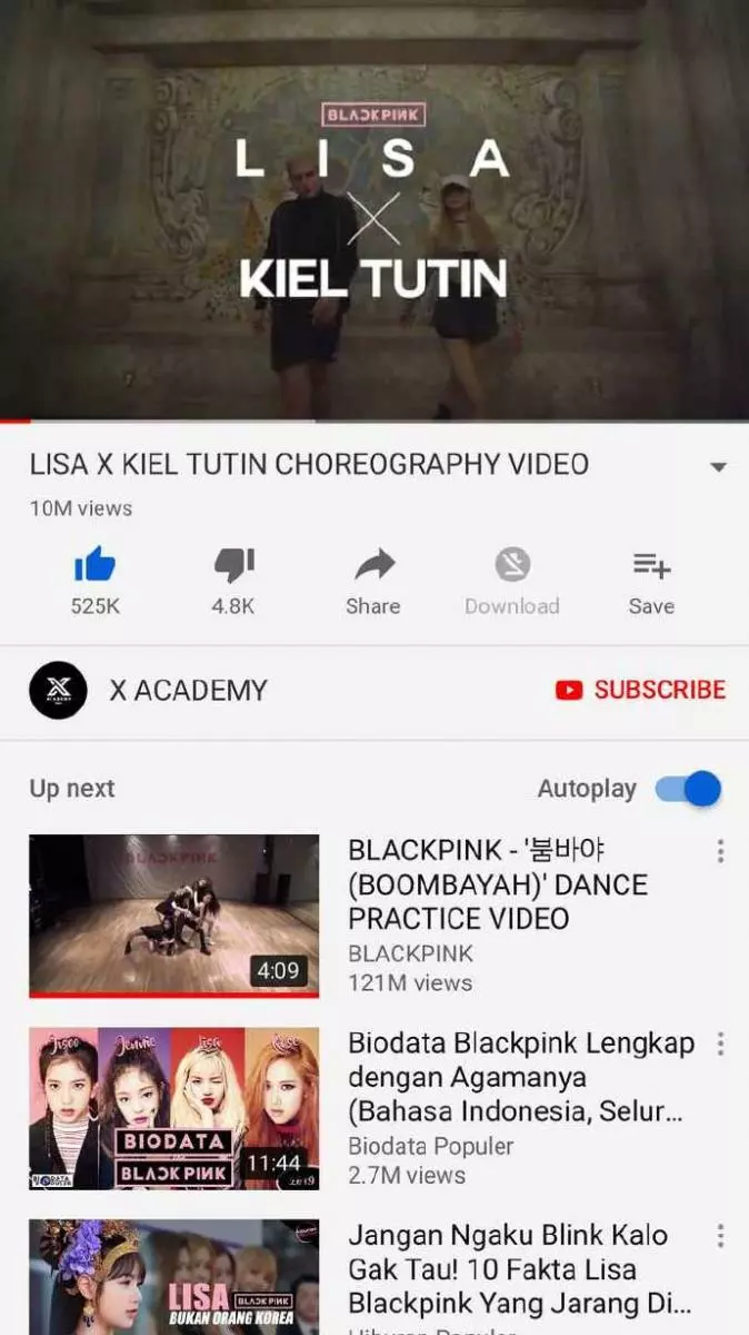 [BLACKPINK][新聞]190305 LISA舞蹈影片《LISA×KIEL TUTIN》點擊量突破1000萬！